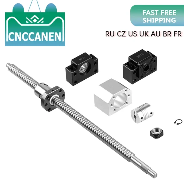 Kit Complet de Vis à Billes SFU1605 avec Usinage des Extrémités et Accessoires pour CNC