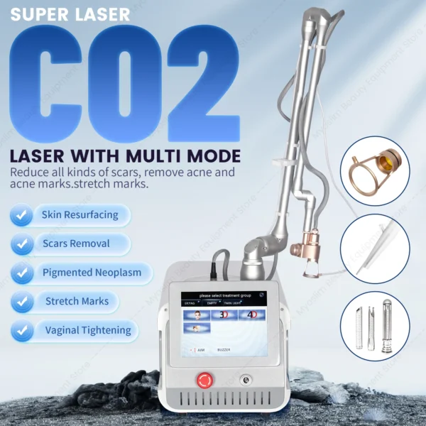 Machine Portable de Laser Fractionné CO2 pour Soins Esthétiques et Resserrement Vaginal Certifiée CE vue 2