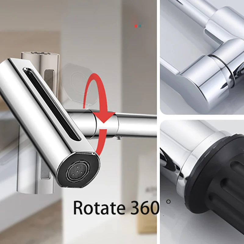 Robinet de cuisine cascade multifonction 4 modes avec rotation 360° image 6