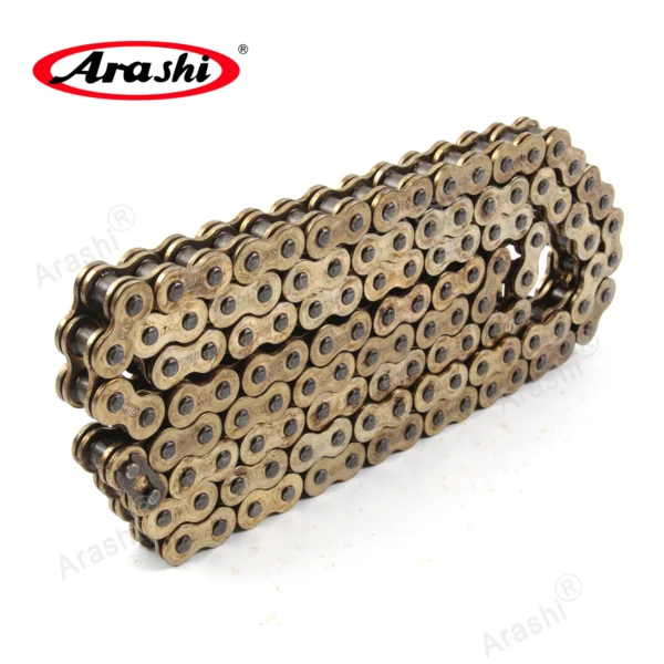 Kit Chaîne Moto Arashi à Joints Toriques et Finition Dorée vue 2