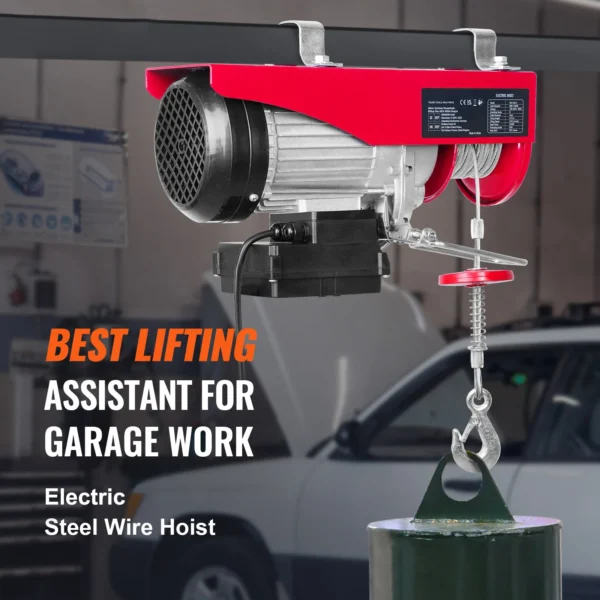 Palan Électrique Treuil de Levage pour Garage et Atelier avec Télécommande vue 2