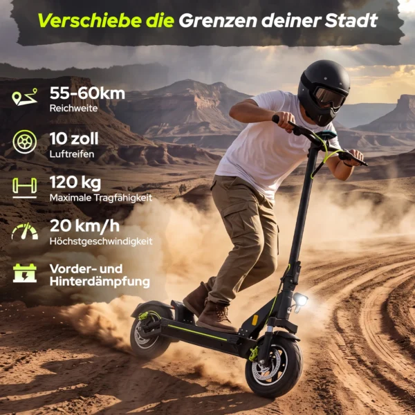 Trottinette Électrique Pliable Adulte TODIMART D6Pro ABE Tout-Terrain 48V 18.2Ah vue 2