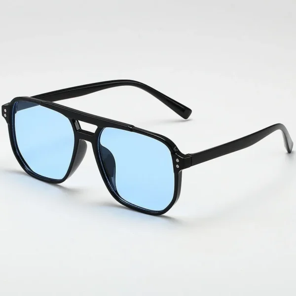 Lunettes de soleil vintage carrées grand format UV400 mixtes vue 2