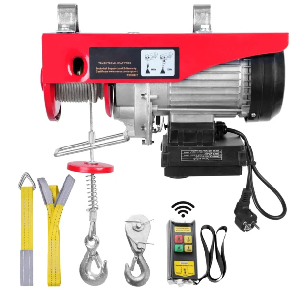 Palan Électrique Treuil de Levage pour Garage et Atelier avec Télécommande