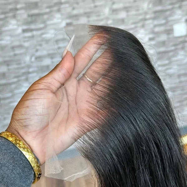 Extension Frontale et Fermeture en Cheveux Humains Naturels vue 2