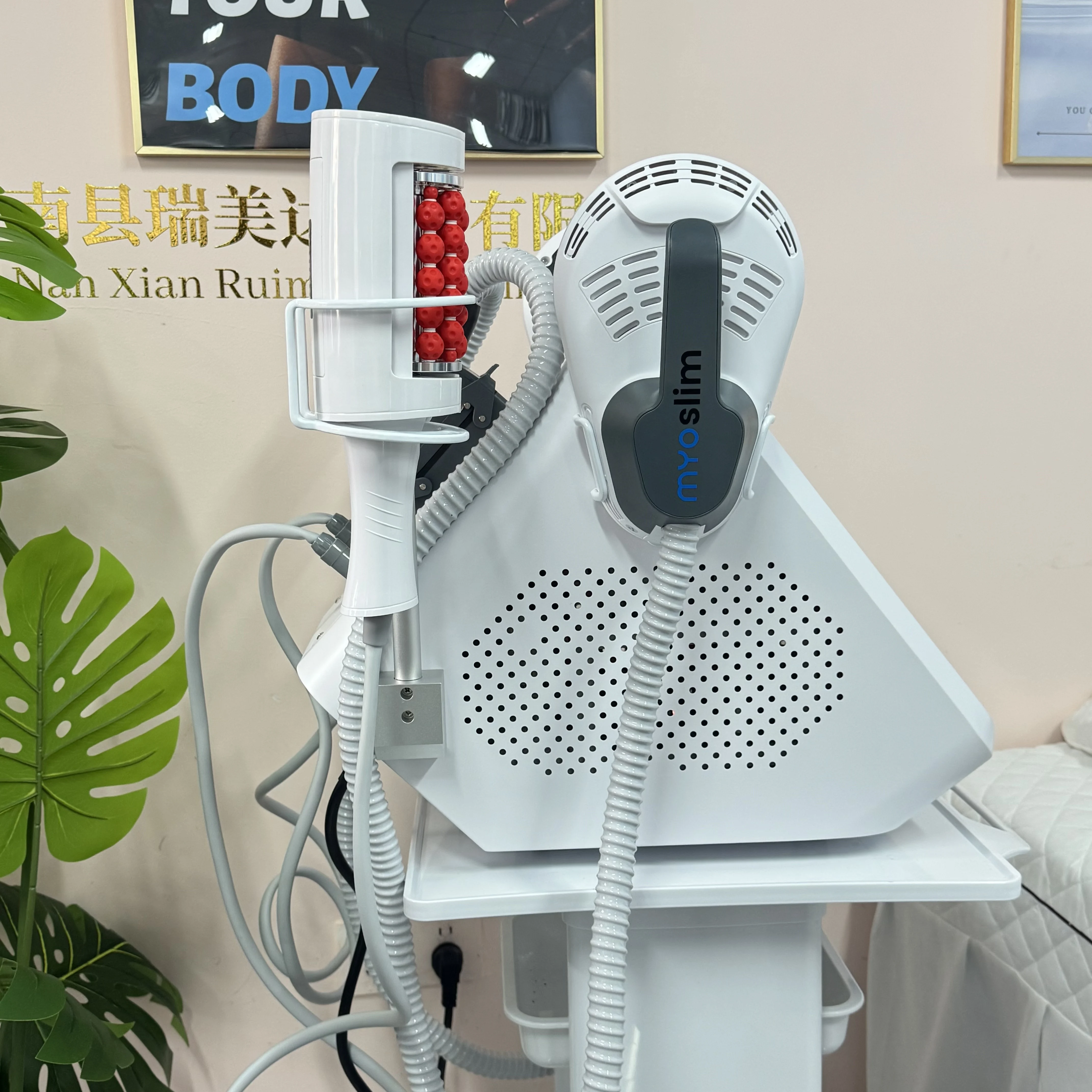 Appareil de modelage corporel Myoslim 6500W et stimulation EMS avec 4 poignées image 4