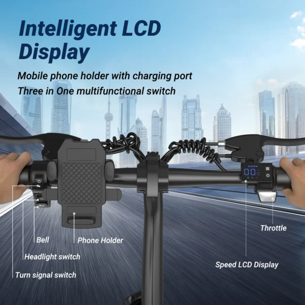 Vélo Électrique Pliant 2026 Moteur 500W et Batterie 15.6Ah Urbain vue 2
