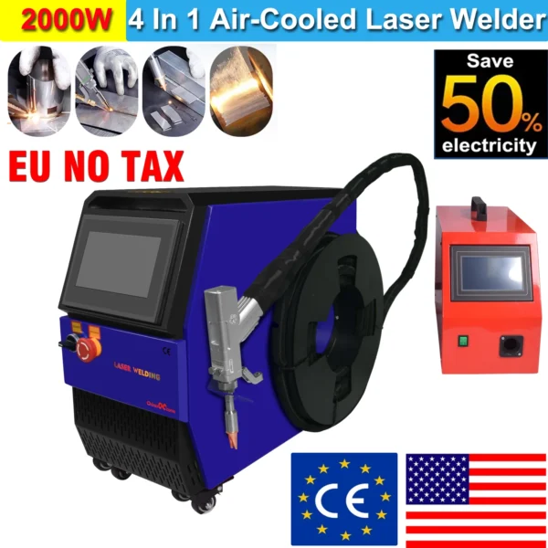 Machine à souder laser multifonction 4 en 1 - Puissance 1500W et 2000W avec pistolet SUP23T