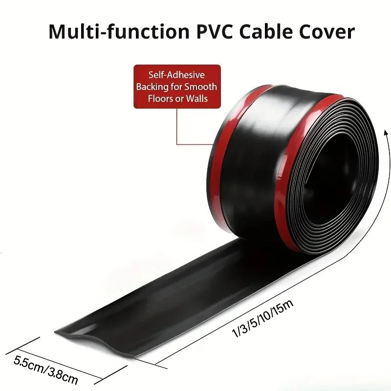 Cache-fils auto-adhésif en PVC souple pour sol et mur image 6