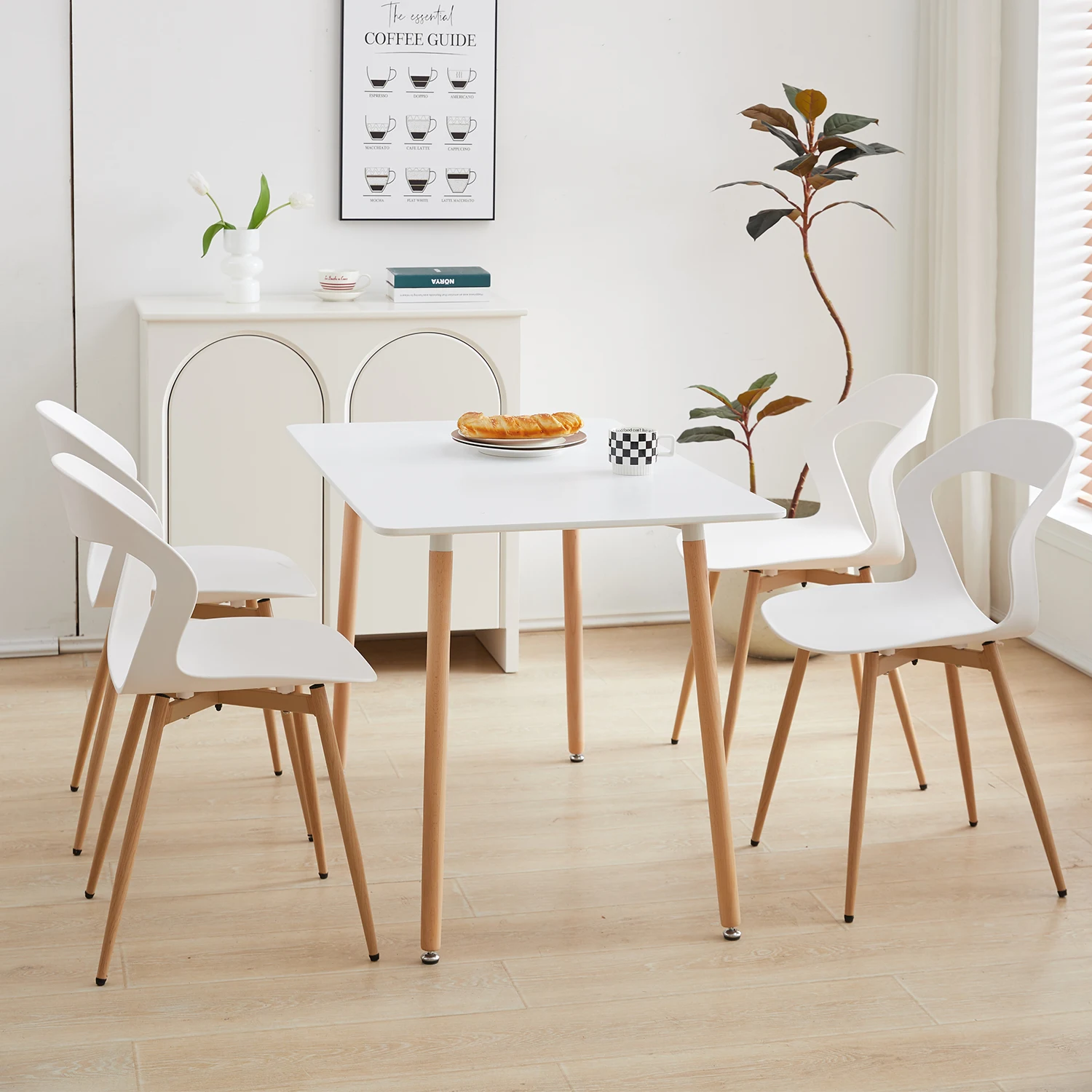 Lot de 6 Chaises de Salle à Manger Design Nordique et Épuré image 6