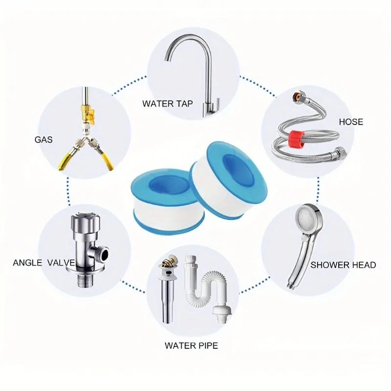 Ruban d'étanchéité en PTFE pour tuyaux et filetages 4M - Blanc image 5