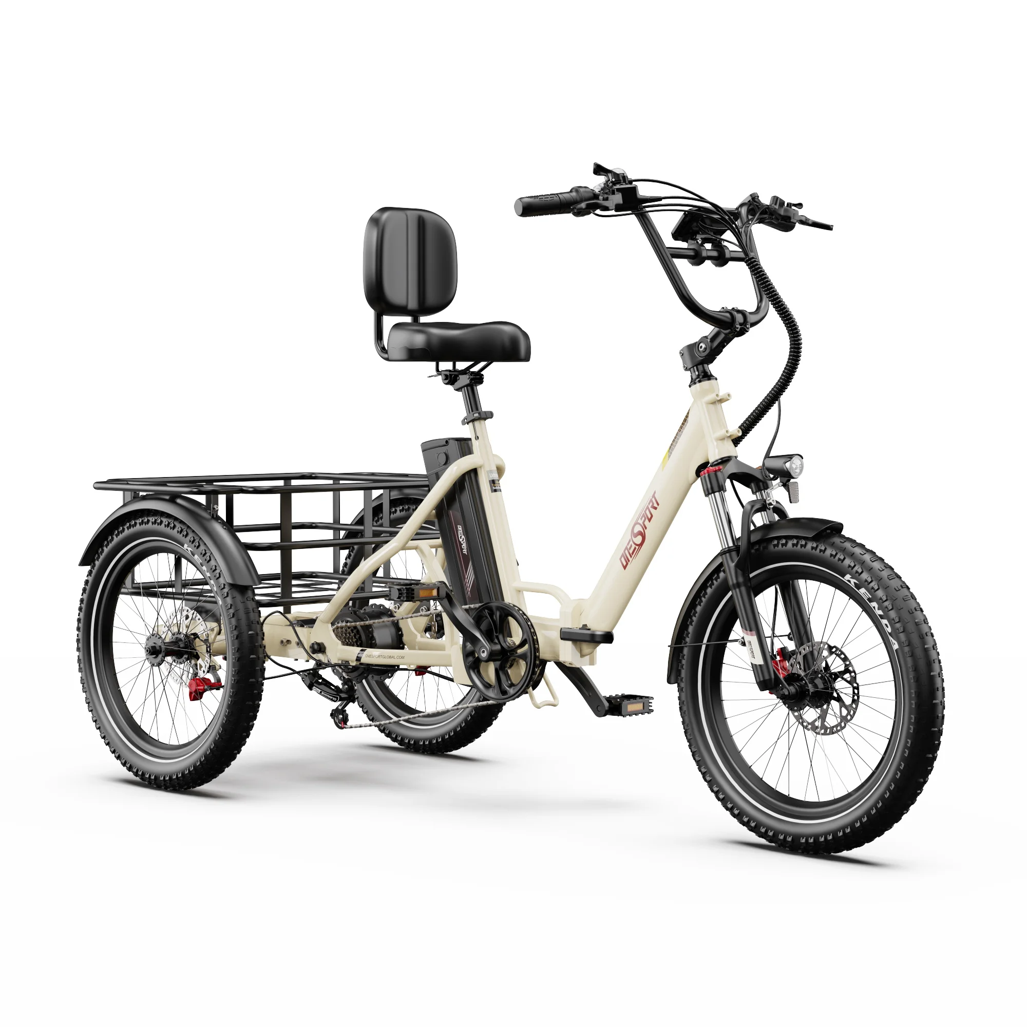 Tricycle Cargo Électrique Onesport OT30 Pro - Autonomie et Puissance image 3