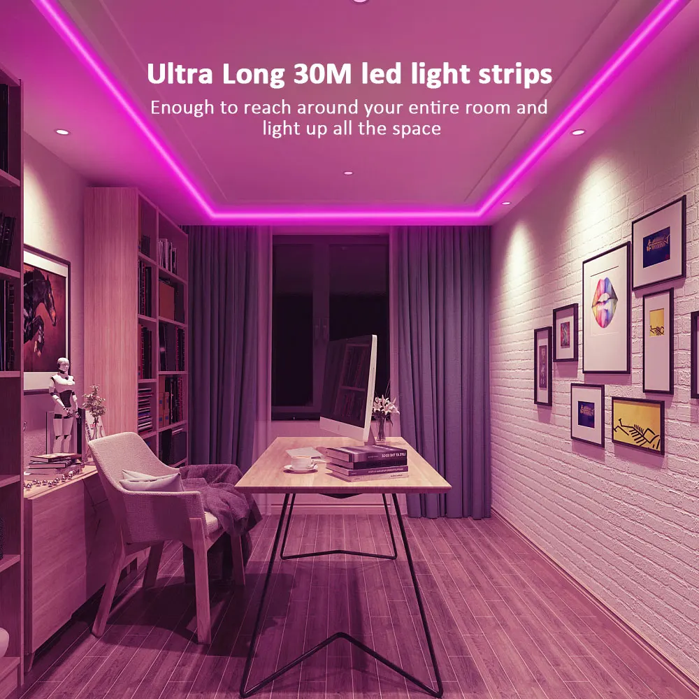 Bande Lumineuse LED Intelligente RGB avec Contrôle Application et Musique image 6
