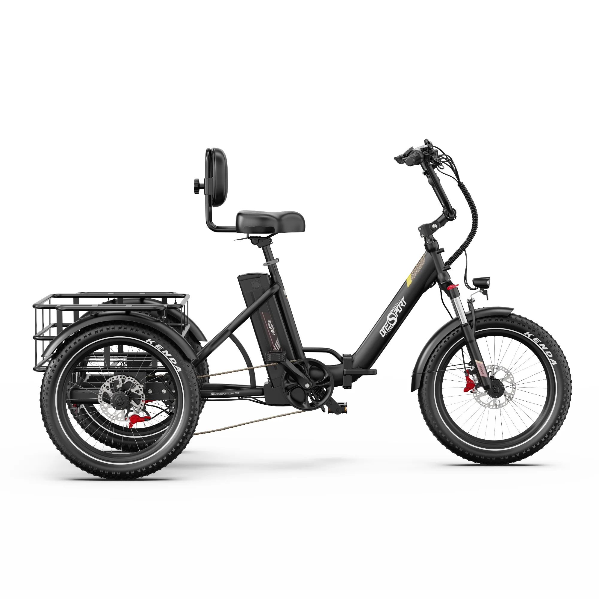 Tricycle Cargo Électrique Onesport OT30 Pro - Autonomie et Puissance image 4