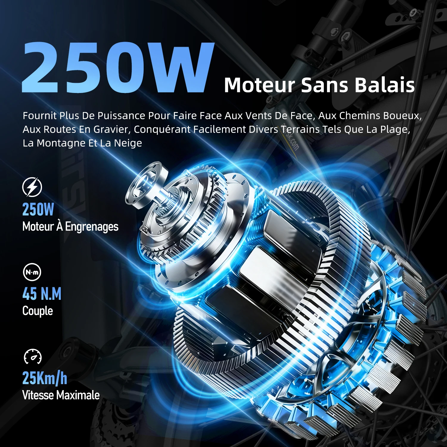 Vélo Électrique de Ville Aairsk S800 250W 36V 13Ah - 26 Pouces image 3