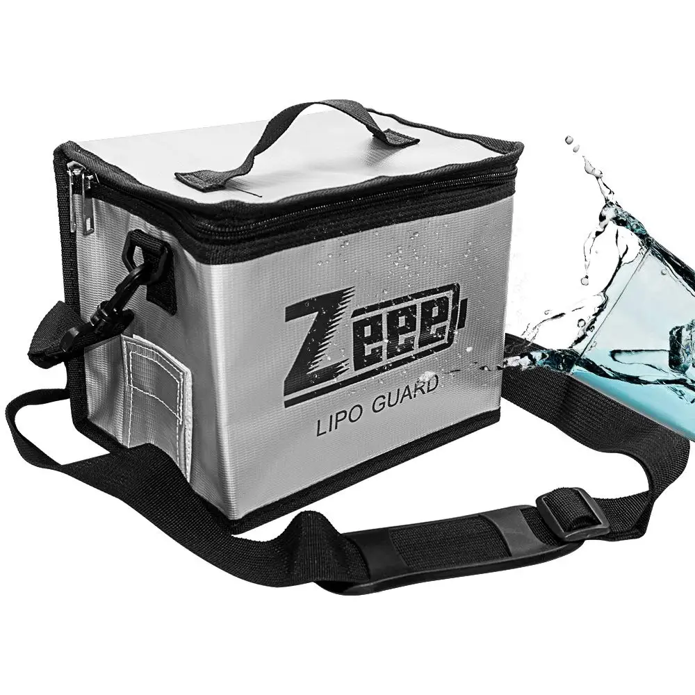 Sac de Sécurité Ignifuge pour Batteries Lipo Zeee 215x145x165mm image 6