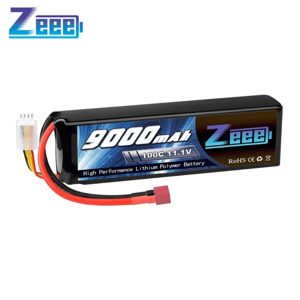 Batterie Lipo Zeee 3S 9000mAh 11.1V 100C avec Prise Deans