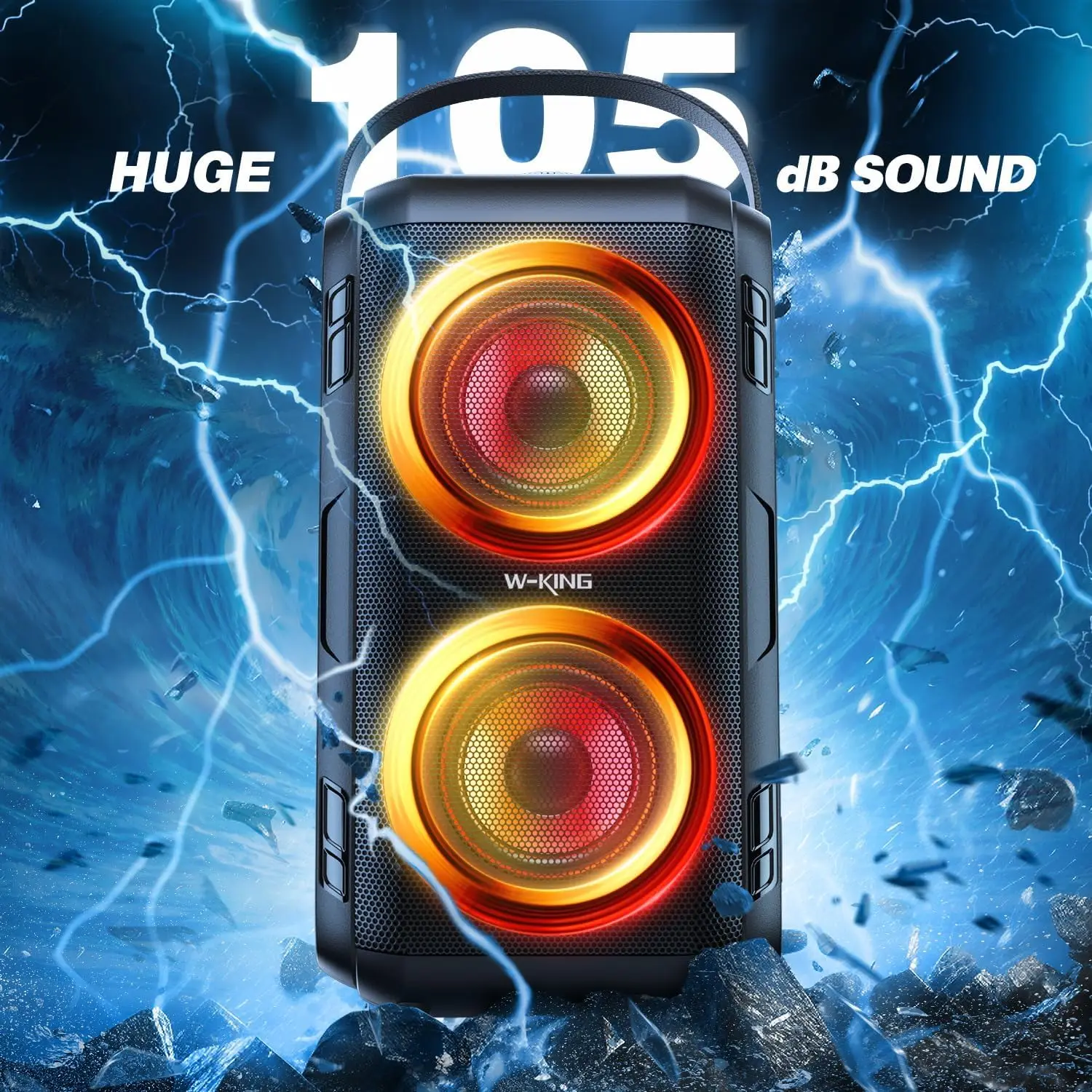 Enceinte portable de fête W-KING T9-2 Bluetooth 80W RMS image 5