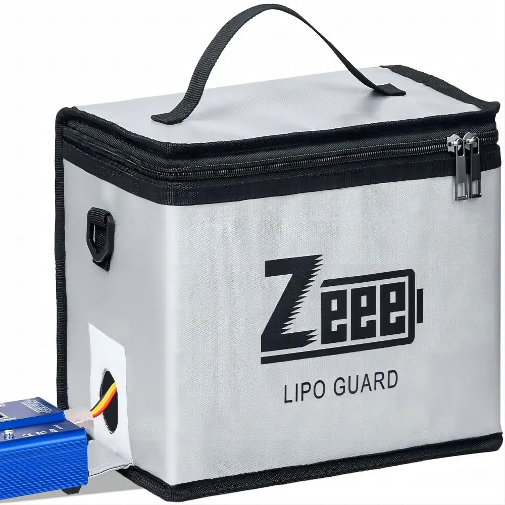 Sac de Sécurité Ignifuge Zeee pour 10 Cellules de Batterie Lipo - Grande Capacité et Protection Avancée image 3
