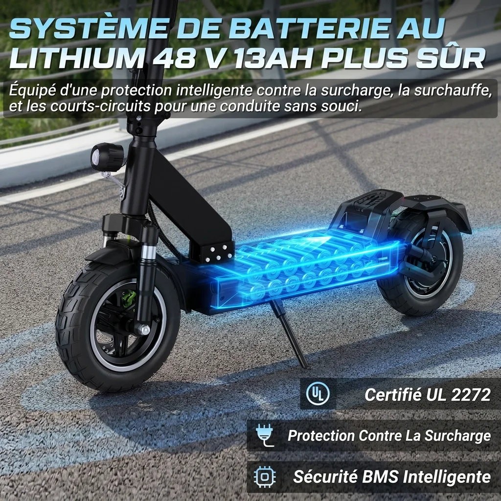 Trottinette Électrique Adulte TODIMART D6PRO Autonomie 60KM Pneus 10 Pouces image 4