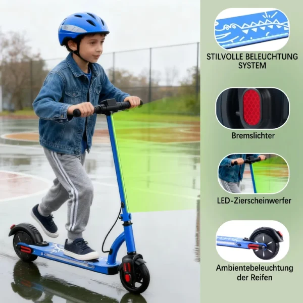 Trottinette Électrique Enfant AATOTMGO Pliable 125W 16 km/h vue 2