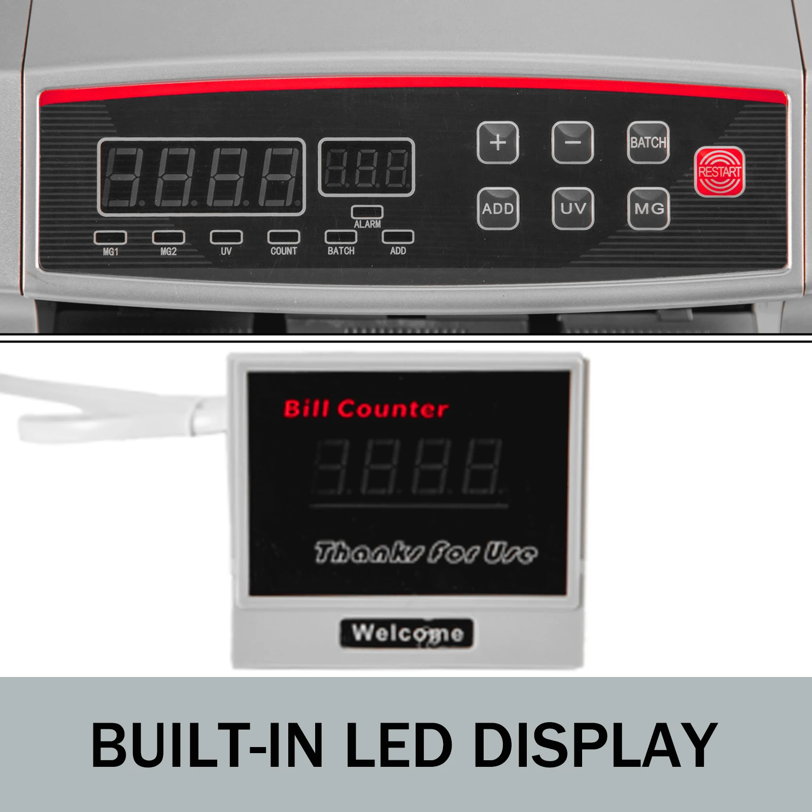 Compteuse de Billets Professionnelle - Détection Faux Billets UV/MG/IR - 1000 Billets/Min image 5