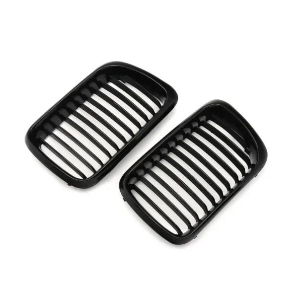 Calandre de Capot Avant Noir Brillant Style Diamant pour BMW Série 3 E36 (1996-2001) vue 2