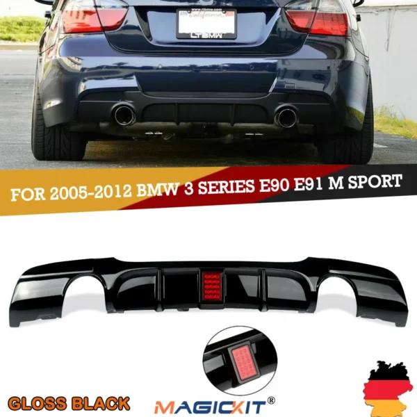 Diffuseur Arrière Style M Performance pour BMW Série 3 E90 E91 M-Tech