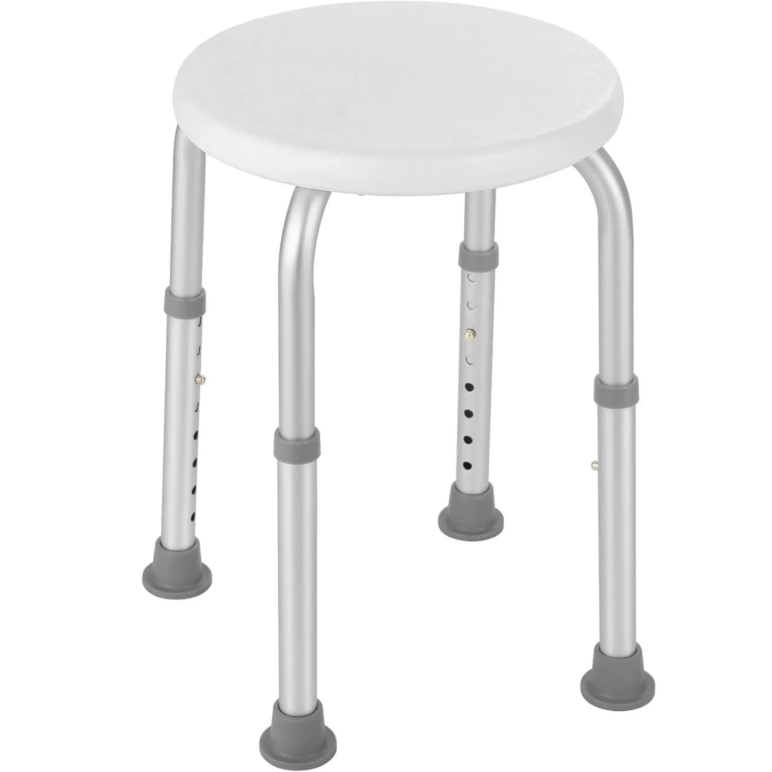 Tabouret de Douche Médical Rond et Réglable Sool Blanc