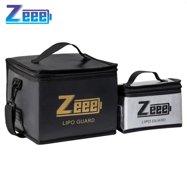 Sac de Sécurité Ignifuge et Antidéflagrant pour Batteries LiPo Zeee - 2 Tailles