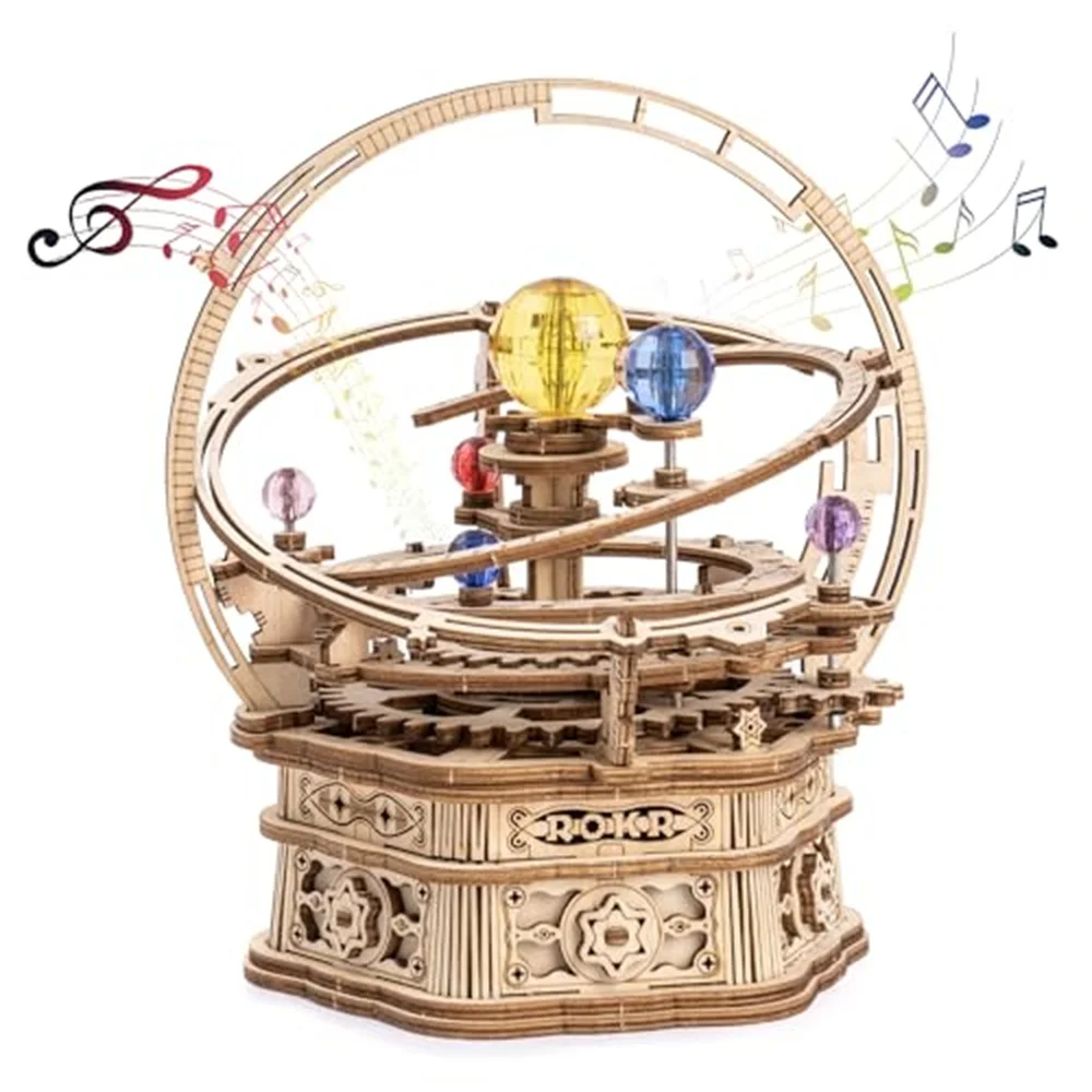 Boîte à Musique Puzzle 3D en Bois Robotime Modèle Nuit Étoilée