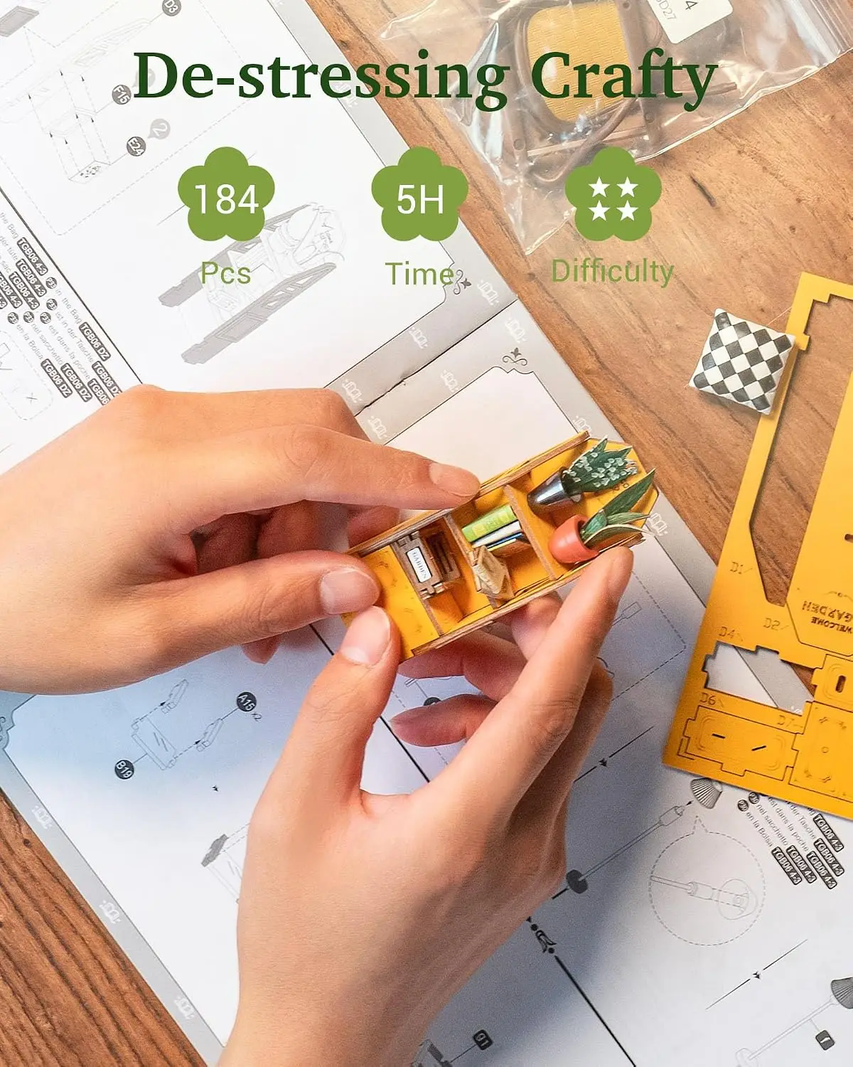 Abri de Jardin Miniature Book Nook - Kit Puzzle 3D avec Éclairage LED image 8