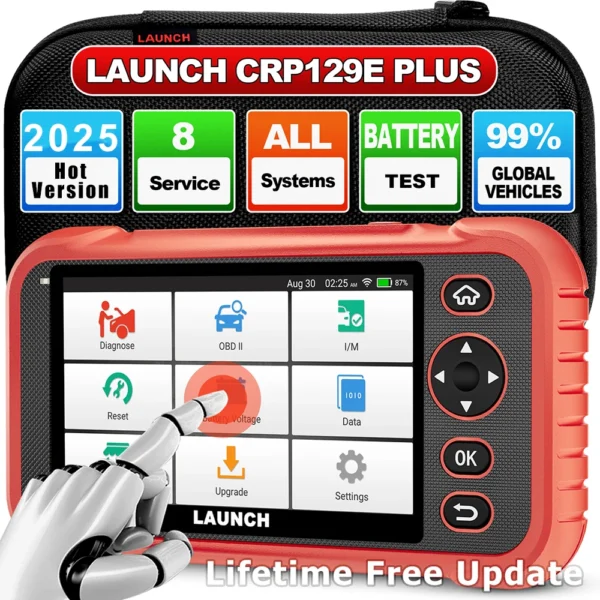 Outil de Diagnostic Automobile LAUNCH X431 CRP129E PLUS - Scanner OBD2 Systèmes Complets et Services de Réinitialisation