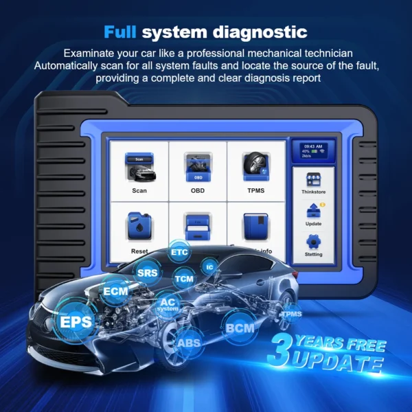 Outil de Diagnostic Automobile MUCAR VO7S / VO7 - Système Complet et Fonctions Avancées vue 2