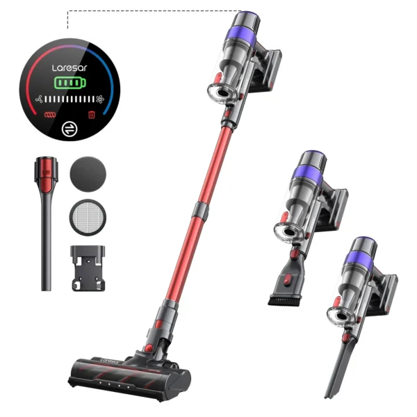 Aspirateur sans fil LARESAR V8 Elite 8 Car - Moteur 500W et 48Kpa