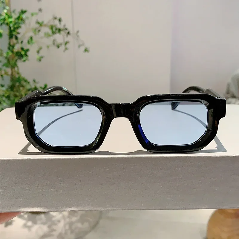 Lunettes de soleil rétro rectangulaires vintage pour homme et femme image 3