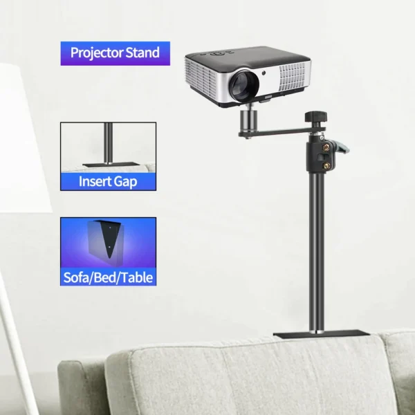Support de Table Réglable SH avec Vis Standard 1/4 et Tête à Bille pour Éclairage et Vidéo vue 2