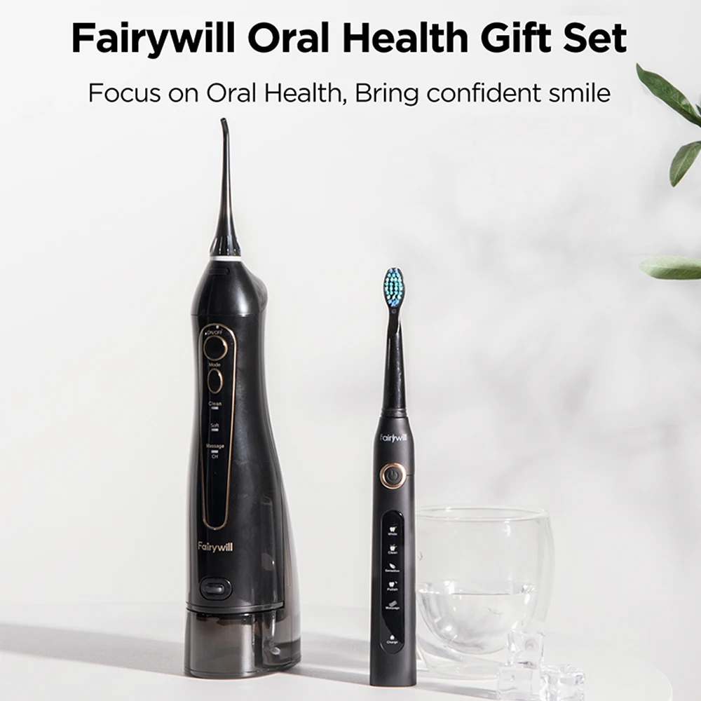 Hydropulseur Dentaire Portable Rechargeable Fairywill 300ML image 5
