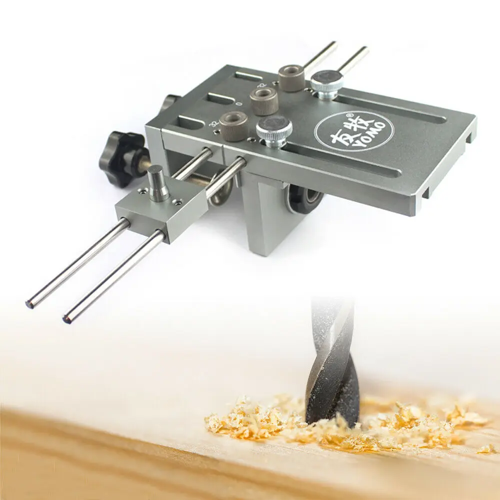 Gabarit de perçage de cheville 3 en 1 - Kit de guidage pour assemblages précis 6/8/10 mm