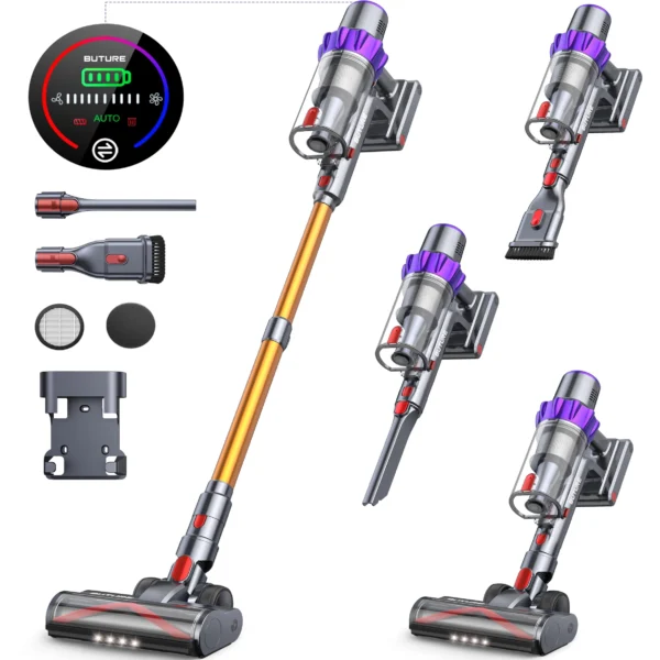 Aspirateur Balai Sans Fil BUTURE VC80 500W 48kPa avec Écran Tactile OLED