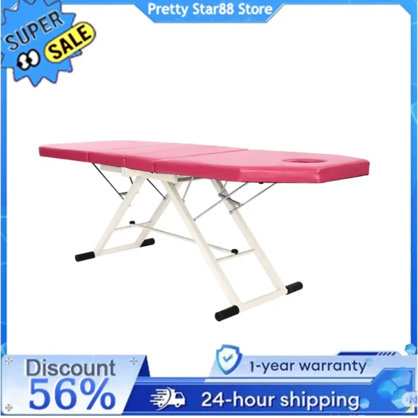 Lit de Beauté Pliable et Portable pour Massage et Soins