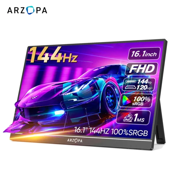 Moniteur Portable ARZOPA 16.1 Pouces 144Hz Full HD IPS