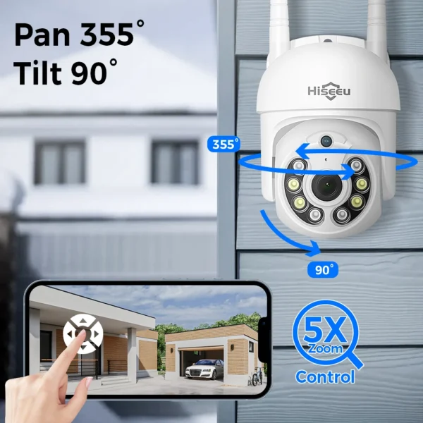 Kit de Vidéosurveillance Sans Fil avec Écran 10.1 Pouces et Caméras IP Étanches vue 2
