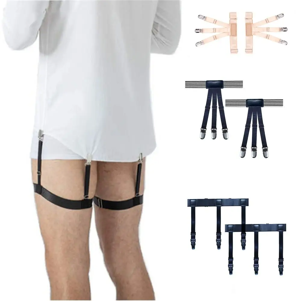 Bretelles de Maintien Élastiques pour Chemise - Jarretières de Cuisse Réglables image 5