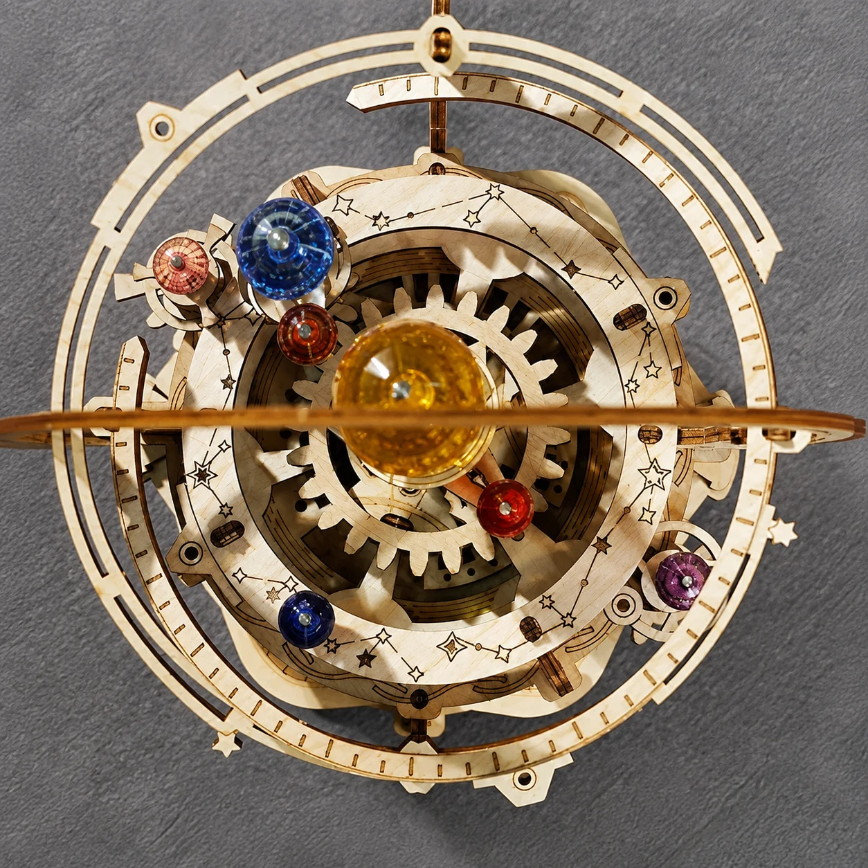 Boîte à Musique Puzzle 3D en Bois Robotime Modèle Nuit Étoilée image 8