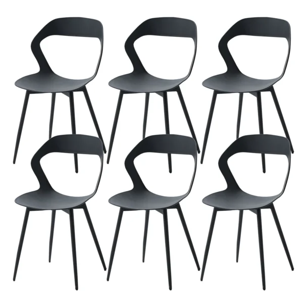 Ensemble de chaises de salle à manger style scandinave minimaliste