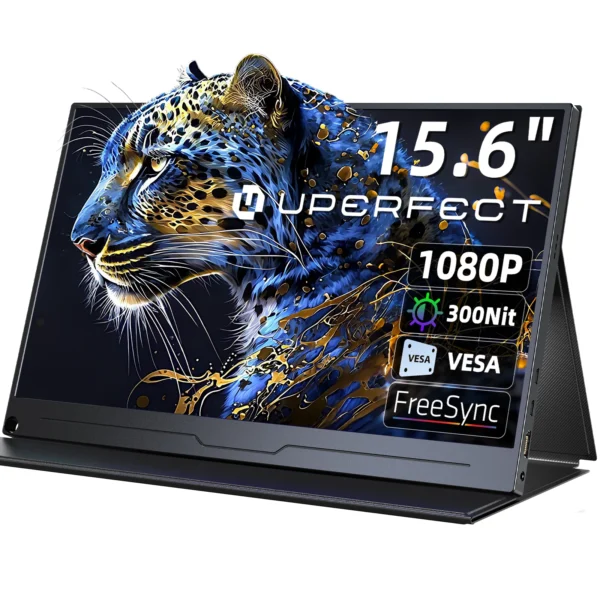 Moniteur Portable Ultra-Mince UPERFECT 15,6 Pouces FHD 1080P IPS avec Connexion USB-C