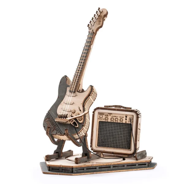 Guitare Électrique Robotime - Puzzle 3D en Bois à Assembler
