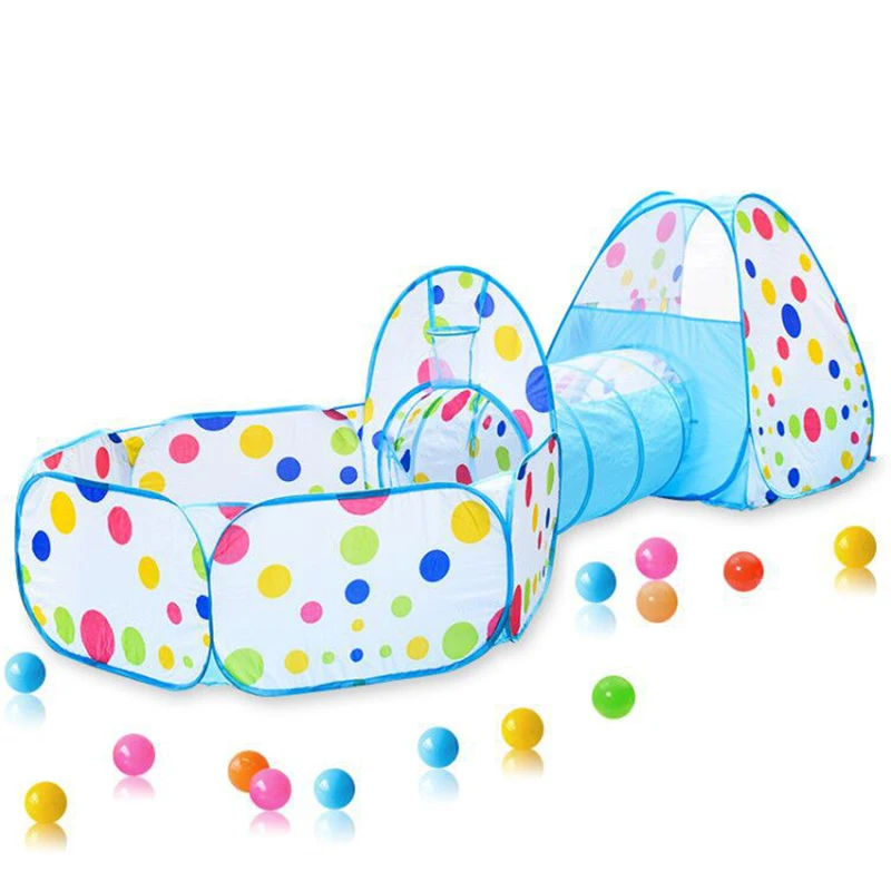 IMBABY Aire de Jeux 3 en 1 - Tente, Tunnel et Piscine à Balles pour Enfants image 5