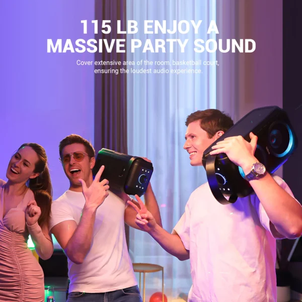 Enceinte portable de fête W-KING T9-2 Bluetooth 80W RMS vue 2